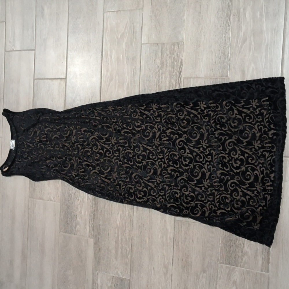 Vintage Evening Gown Bodycon Velvet 90s